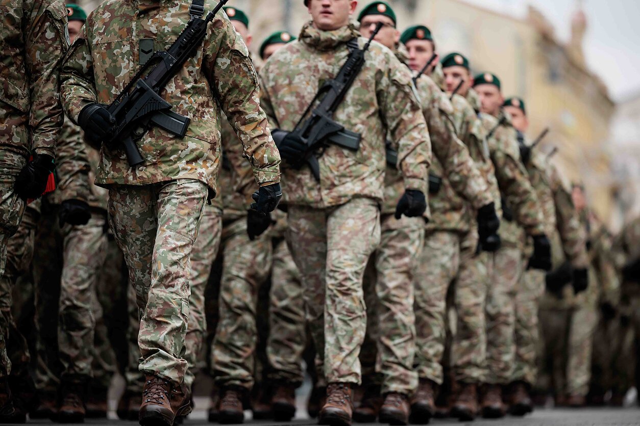Lithuanian troops.