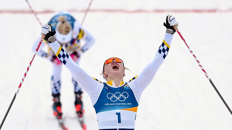 Klasikinio sprinto rungties finale triumfavo švedė Svahn ir norvegas Klaebo
