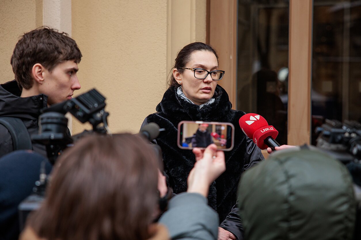 Agnė Silickienė atvyko į STT Agnė Silickienė atvyko į STT