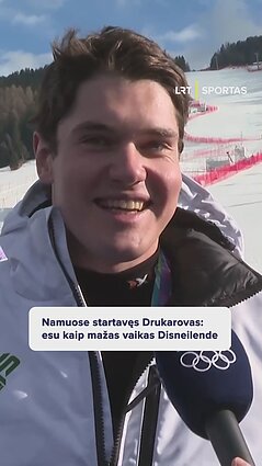 Namuose startavęs Drukarovas: esu kaip mažas vaikas Disneilande