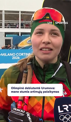 Olimpinė debiutantė Urumova: mane stumia artimųjų palaikymas