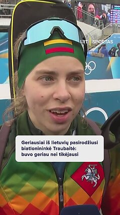 Biatlonininkė Traubaitė: buvo geriau, nei tikėjausi