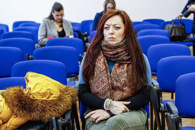 Šiaulių apylinkės teismas. Teisiamoji Irma Gajauskaitė
