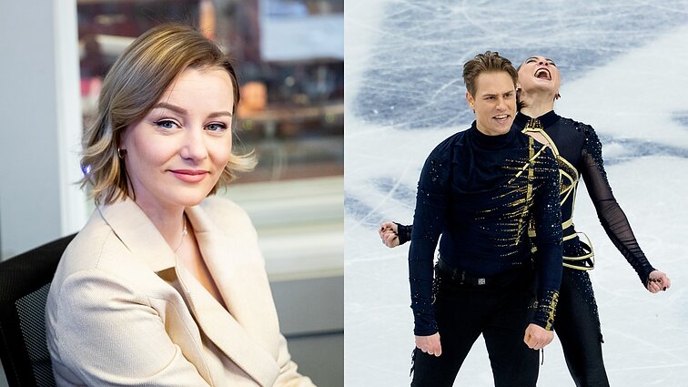 Sauliaus Ambrulevičiaus partnere ant ledo buvusi Asta Žukaitė: laimė dėl jų yra didžiulė