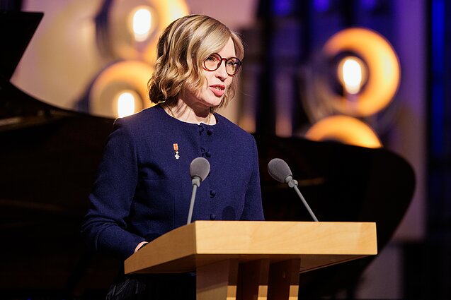 Marija Drėmaitė. Nacionalinių kultūros ir meno bei Jono Basanavičiaus premijų įteikimo iškilmės Marija Drėmaitė. Nacionalinių kultūros ir meno bei Jono Basanavičiaus premijų įteikimo iškilmės