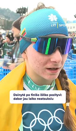 Dainytė po finišo išliko pozityvi: dabar jau laiko neatsuksiu
