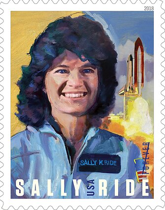 Sally Ride pašto ženklas