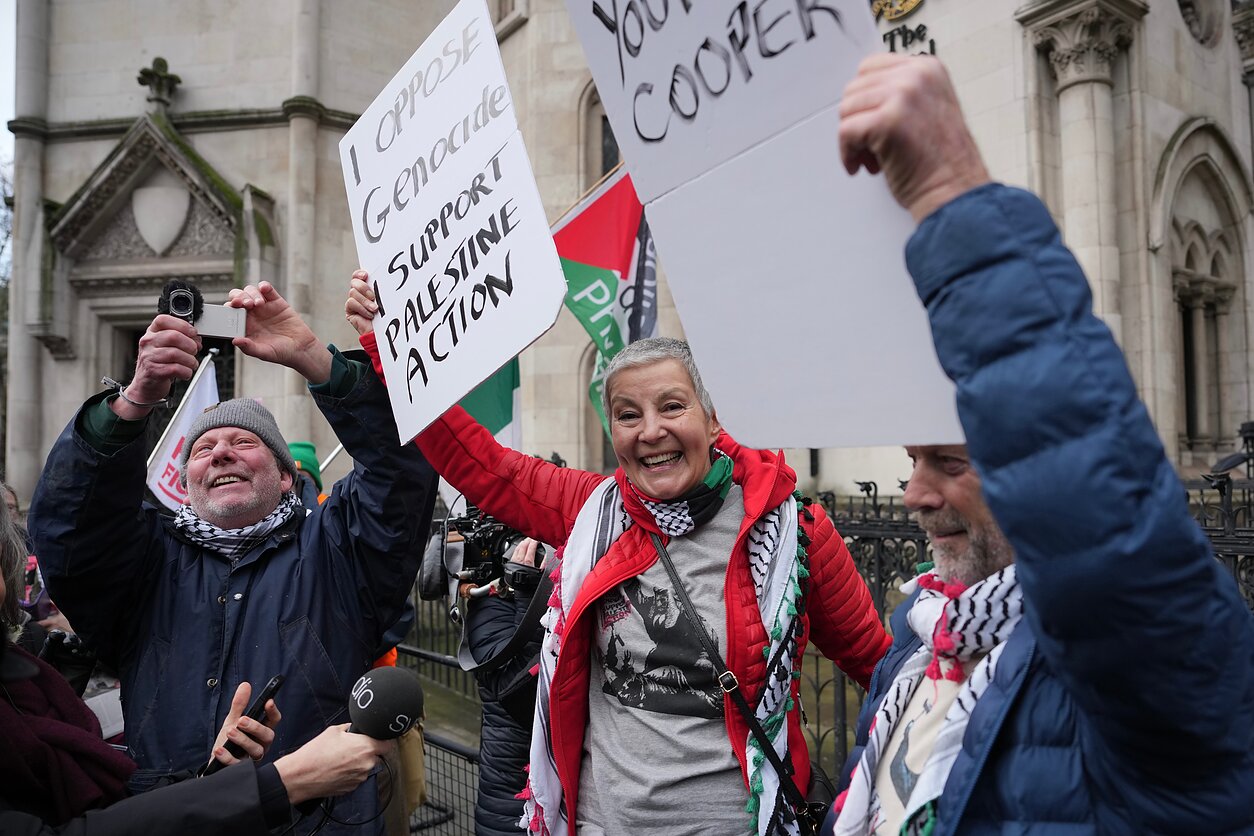 „Palestine Action“ rėmėjai „Palestine Action“ rėmėjai