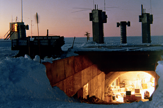 The German Georg-von-Neumayer Station in Antarctica