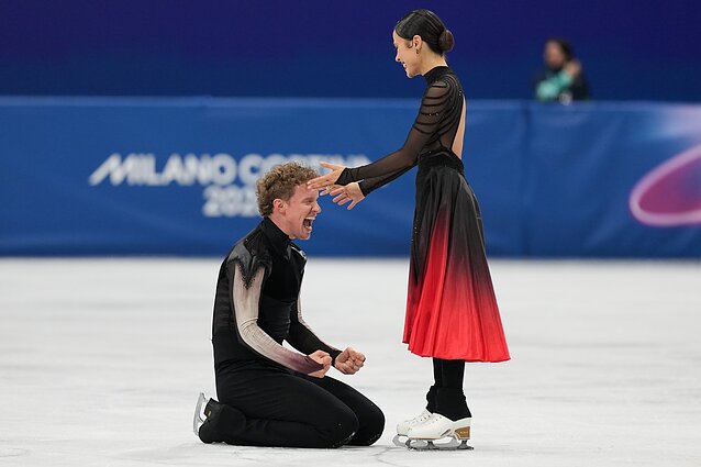Evanas Batesas ir Madison Chock Evanas Batesas ir Madison Chock