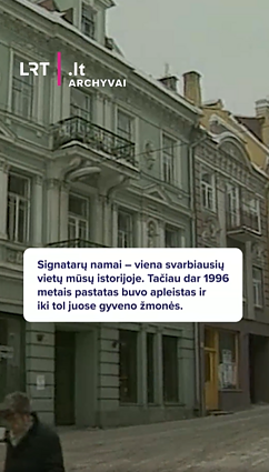 Dar 1996 metais Signatarų namų pastatas buvo apleistas
