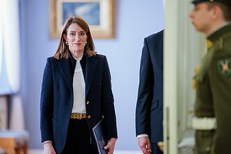 Robertos Metsolos ir Gitano Nausėdos spaudos konferencija