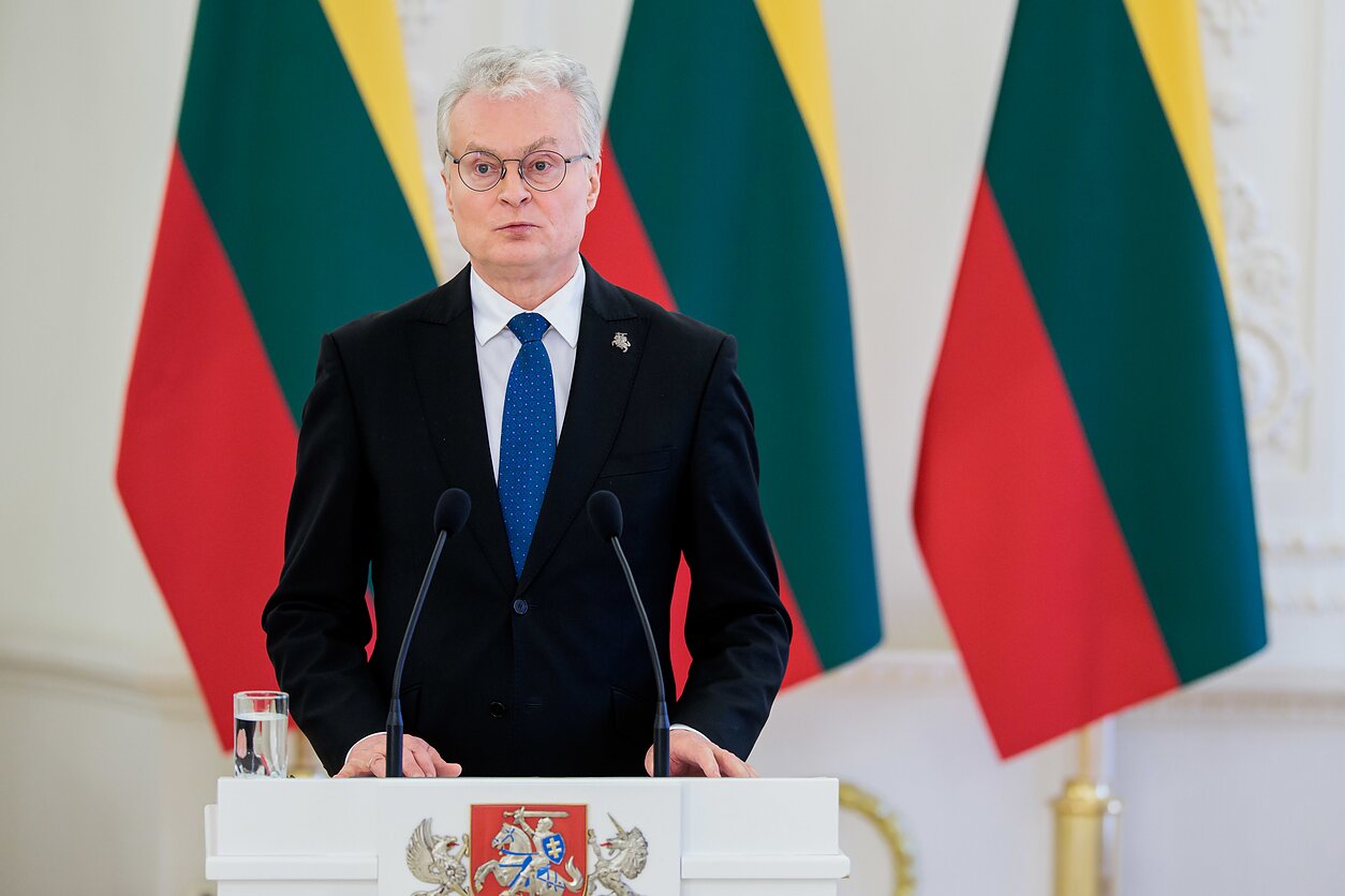 Robertos Metsolos ir Gitano Nausėdos spaudos konferencija