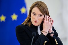 Robertos Metsolos ir Gitano Nausėdos spaudos konferencija