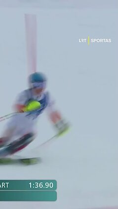 Dar kartą karjeros rekordą pagerinęs Drukarovas slalome finišavo 22-as