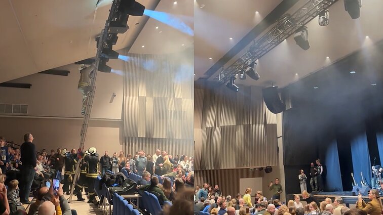 „Biplan“ koncertą Nidoje teko nutraukti – nukritus konstrukcijai, viena moteris nukentėjo