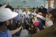 Пресс-конференция в России после первого отравления А. Навального