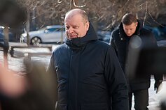 Saulius Skvernelis atvyko į apklausą STT
