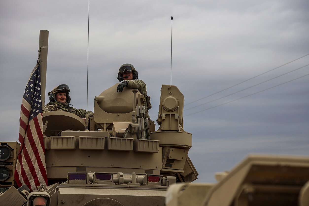 American troops. American troops.