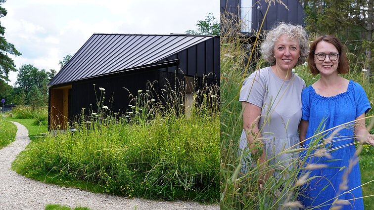 Privatumas be tvorų – misija įmanoma: efektą išgauti padėjo žydinčios pievos pylimėliai