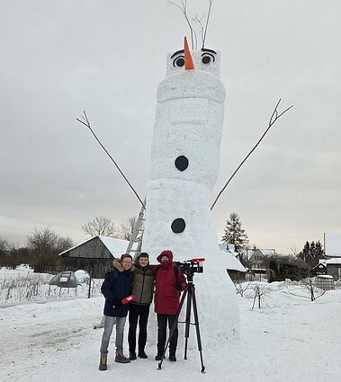 The giant snowman of Semeliškės