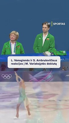 Istorinį Variakojytės olimpinį debiutą stebėjo ir Vanagienė bei Ambrulevičius
