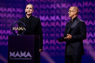 LATGA direktorė Laura Baškevičienė ir M.A.M.A. rengėjas Martynas Tyla