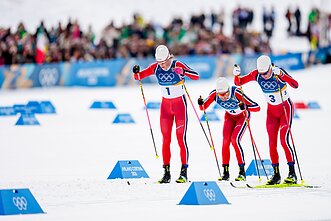 Johannesas Hoesflotas Klaebo, Martinas Loewstroemas Nyengetas ir Emilis Iversenas Johannesas Hoesflotas Klaebo, Martinas Loewstroemas Nyengetas ir Emilis Iversenas