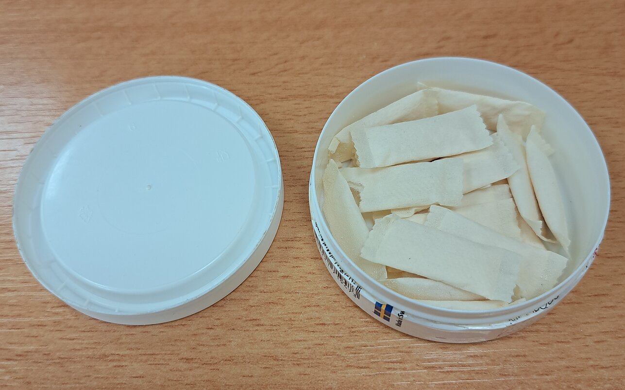Nikotino pagalvėlių „Grant“ dizainas neteisėtai imitavo tabako gaminį „Snus“