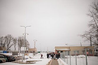 Pagiriai residents protest the noise and pollution emitted by the Homanit Lietuva wood panel factory Pagiriai residents protest the noise and pollution emitted by the Homanit Lietuva wood panel factory