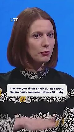 Davidonytė: aš tik priminsiu, kad kratų Seimo nario namuose nebuvo 10 metų