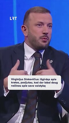 Virginijus Sinkevičius: išgirdęs apie kratas, pasijutau, kad dar daug nežinau apie savo valstybę
