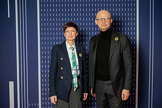 Finalinė „RADAROM! Kova nesibaigė“ diena. Monika Garbačiauskaitė-Budrienė, Edmundas Jakilaitis Finalinė „RADAROM! Kova nesibaigė“ diena. Monika Garbačiauskaitė-Budrienė, Edmundas Jakilaitis