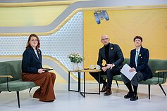 Finalinė „RADAROM! Kova nesibaigė“ diena. Edmundas Jakilaitis, Monika Garbačiauskaitė-Budrienė Finalinė „RADAROM! Kova nesibaigė“ diena. Edmundas Jakilaitis, Monika Garbačiauskaitė-Budrienė