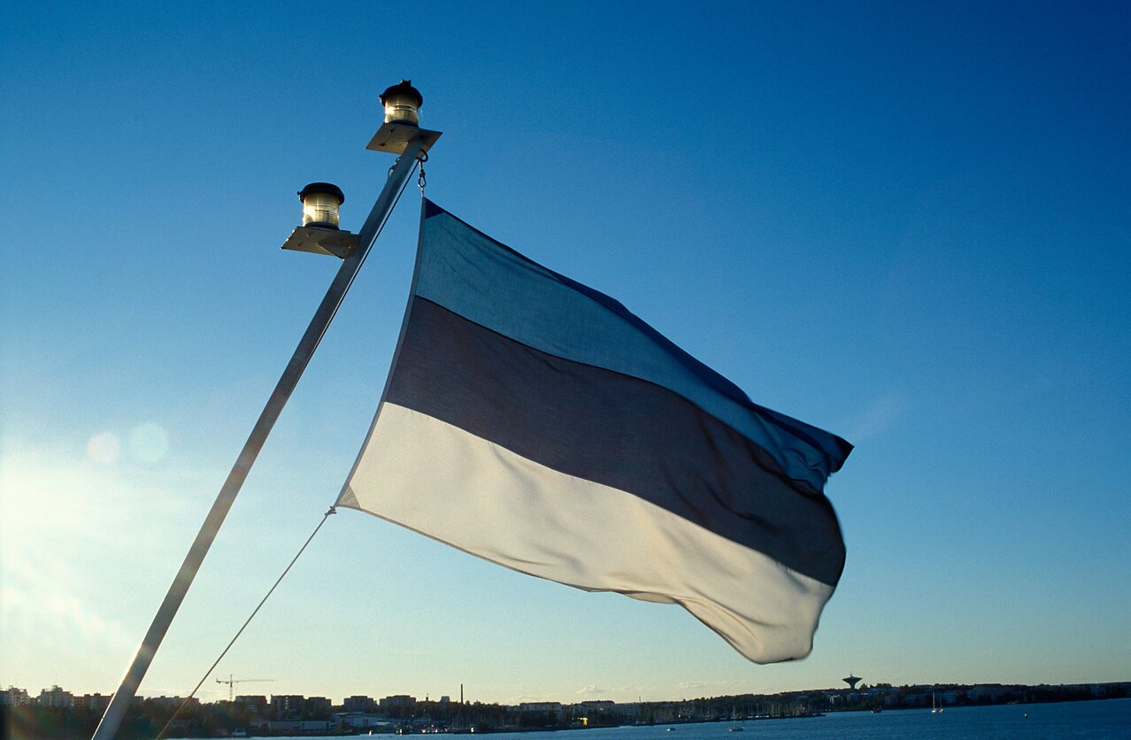Estonian flag (associtaive image)
