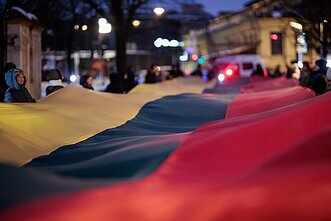 Minint Rusijos karo prieš Ukrainą metines – pilietinės visuomenės eitynės Vilniuje
