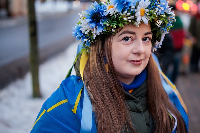 Minint Rusijos karo prieš Ukrainą metines – pilietinės visuomenės eitynės Vilniuje