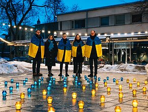 Kaune – Ukrainos palaikymo akcijos Kaune – Ukrainos palaikymo akcijos