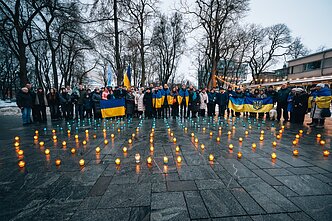 Kaune – Ukrainos palaikymo akcijos Kaune – Ukrainos palaikymo akcijos