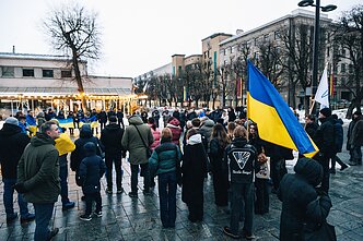 Kaune – Ukrainos palaikymo akcijos Kaune – Ukrainos palaikymo akcijos