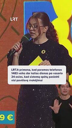 Paramos telefonas 1483 veiks dar kelias dienas po vasario 24-osios