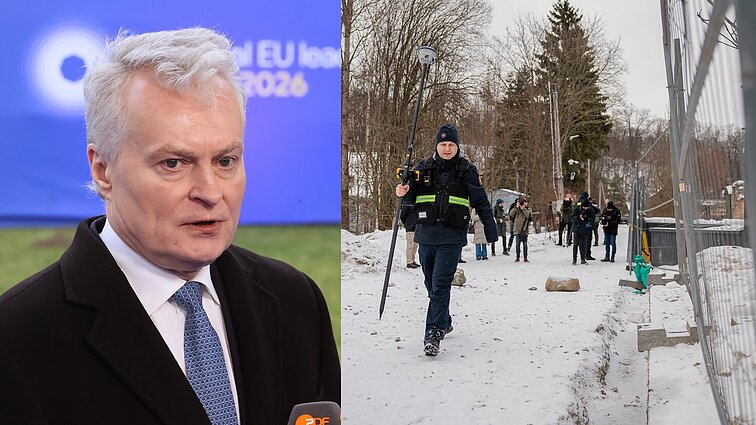 Patikrinimas prie Nausėdos namo: aiškinamasi, ar tvora – valstybinėje žemėje