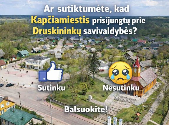 Socialiniuose tinkluose kilo diskusijos dėl įrašo, kuriuo pasidalijo su Kapčiamiesčio gyventojų bendruomenės puslapis. Socialiniuose tinkluose kilo diskusijos dėl įrašo, kuriuo pasidalijo su Kapčiamiesčio gyventojų bendruomenės puslapis.