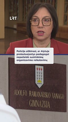 Policija aiškinasi dėl mokytojų protesto Alytaus gimnazijoje