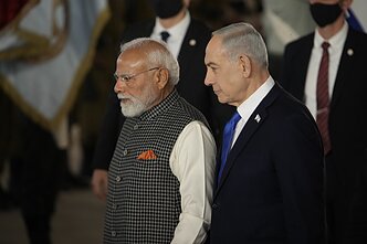 Narendra Modi ir Benjaminas Netanyahu Narendra Modi ir Benjaminas Netanyahu