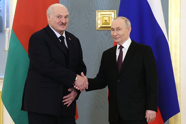 А. Лукашенко и В. Путин