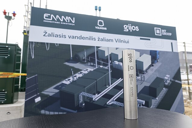 Vilniuje statoma žaliojo vandenilio gamykla