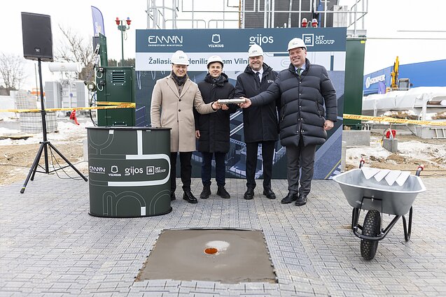Green hydrogen plant under construction in Vilnius