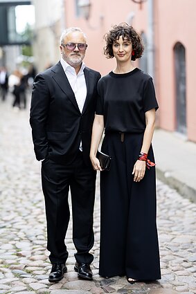 Giedrius Savickas su žmona Agata