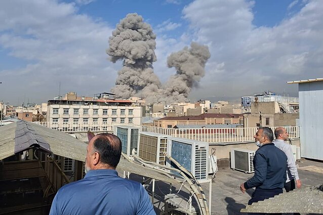 US and Israeli strikes on Teheran US and Israeli strikes on Teheran